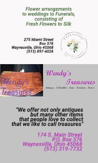 Wendy's Treasures Panel Advertisement