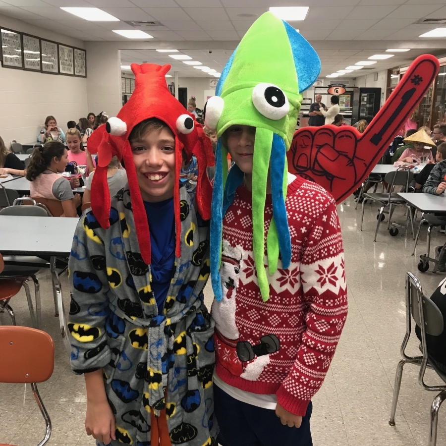 kids wearing costumes