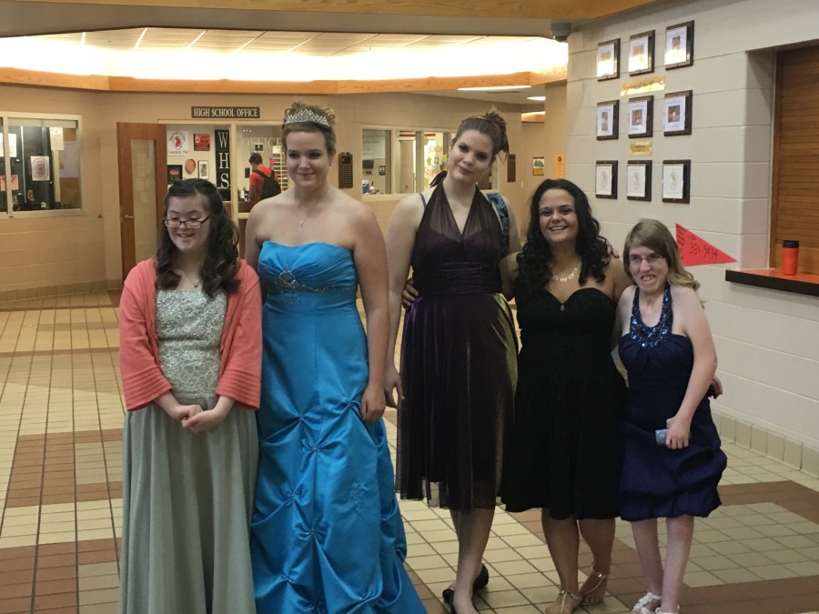 image of girls in prom dresses