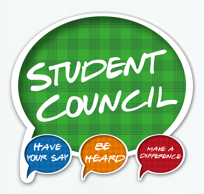 Student Council speech bubble "Have your say, be heard, and make a difference"