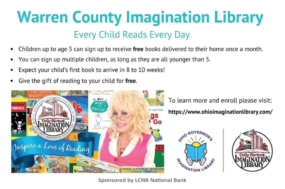 Warren County Imagination Library poster